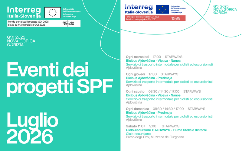 Eventi spf luglio 2026