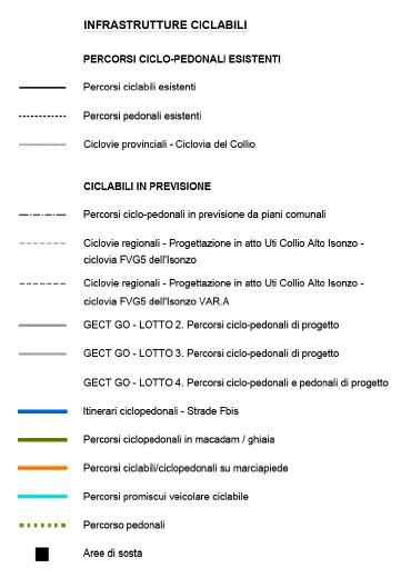 Dove passeranno le piste ciclabili del lotto 4 del progetto Isonzo-Soča - GECT  GO / EZTS GO