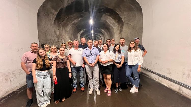 Group photo in the Doblar museum